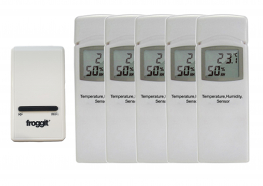 DP1500 Wi-Fi Weather Server USB Dongle incl. 5 x DP50/WH31A thermo-hygrometer wireless sensor